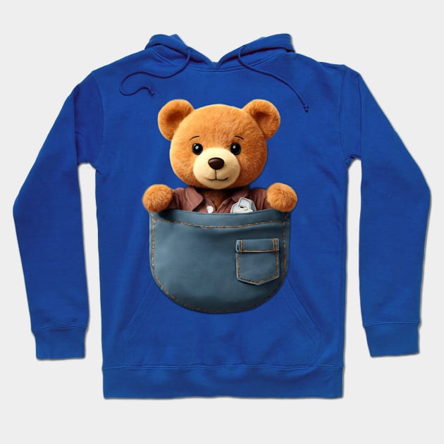 Schooling Bag Bear Shirt Shirt Pocket Protector Hoodie by design-lab-berlin